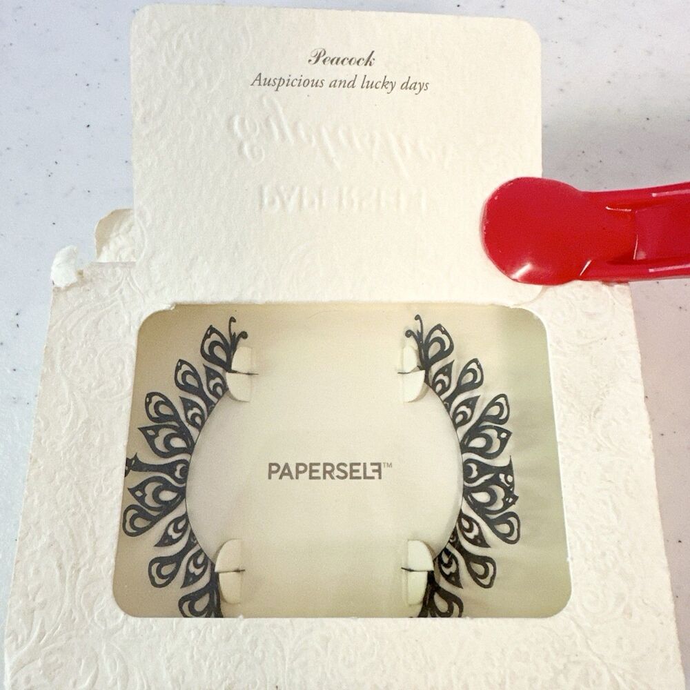 Paperself Eyelashes Peacock Design New In Box Costume Makeup Art